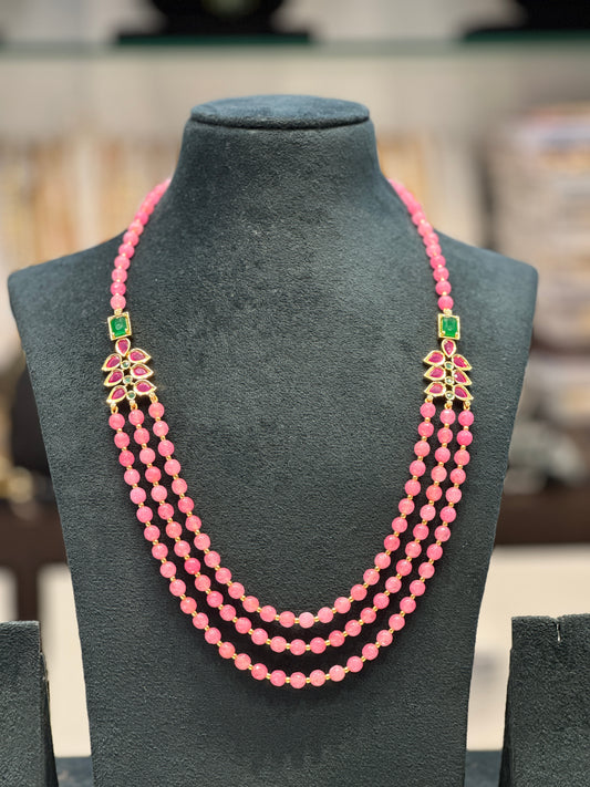 31023 Pink beads mala