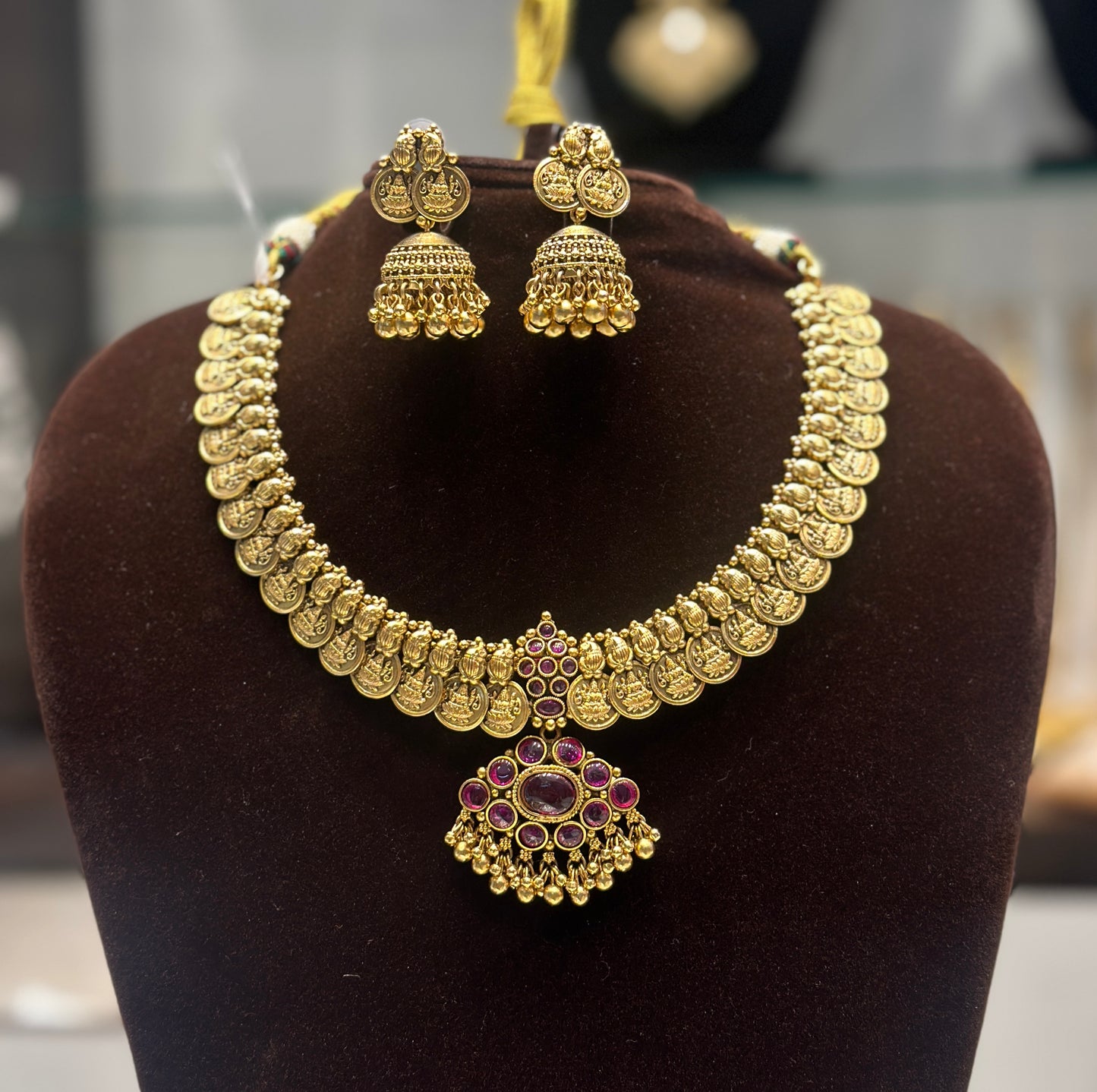 33851 Nakshi kasulmala necklace