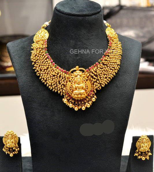 Nakshi laxmi Necklace short A1