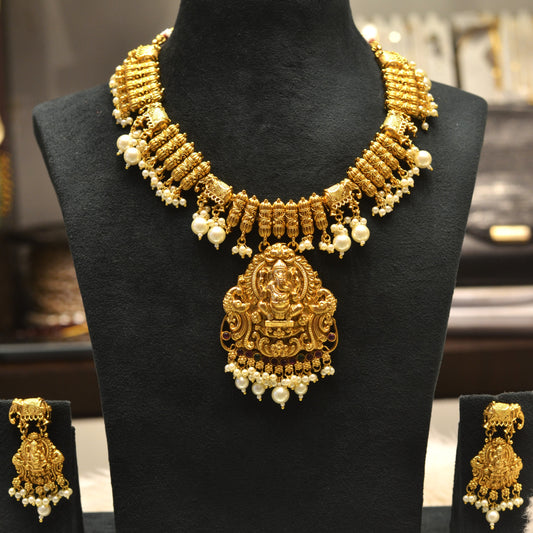 Nakshi Ganesh Short Necklace 3247