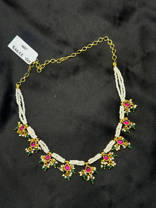 Jadau poth necklace 33793