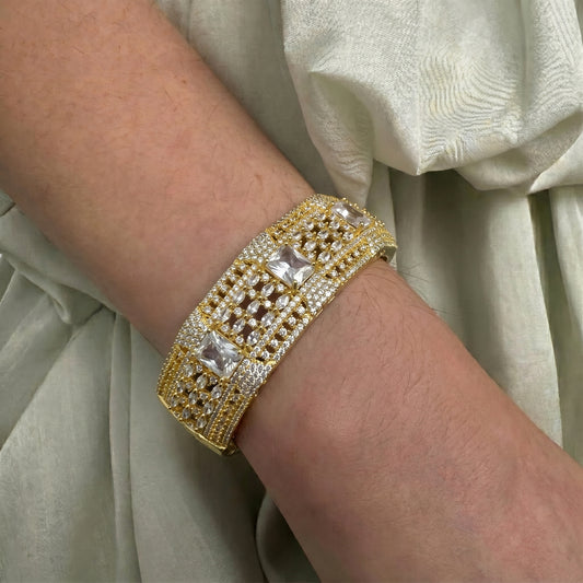 Cz full white bracelet