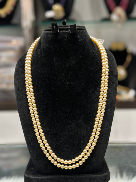 Swaroski pearl mala 2 lines