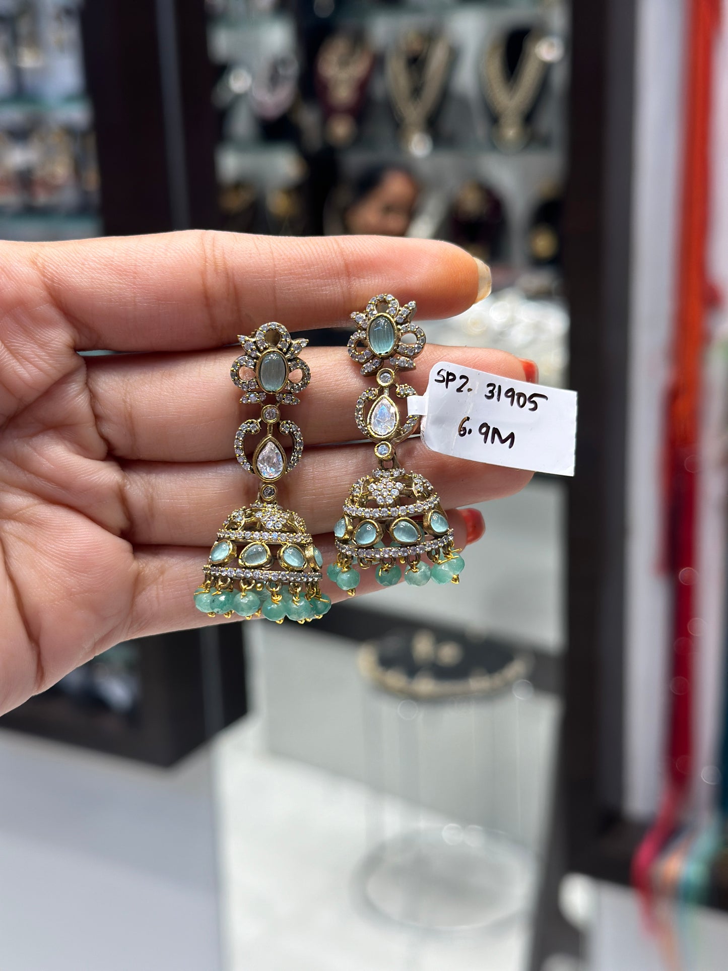 Victorian small simple jhumki 31895