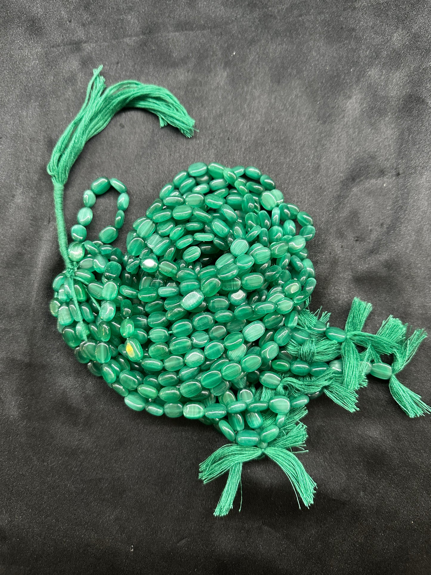 Green beads per line