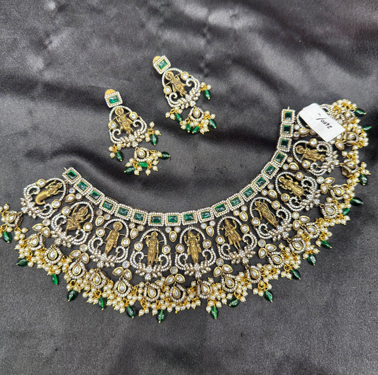 31400 Victorian dashavatar Necklace