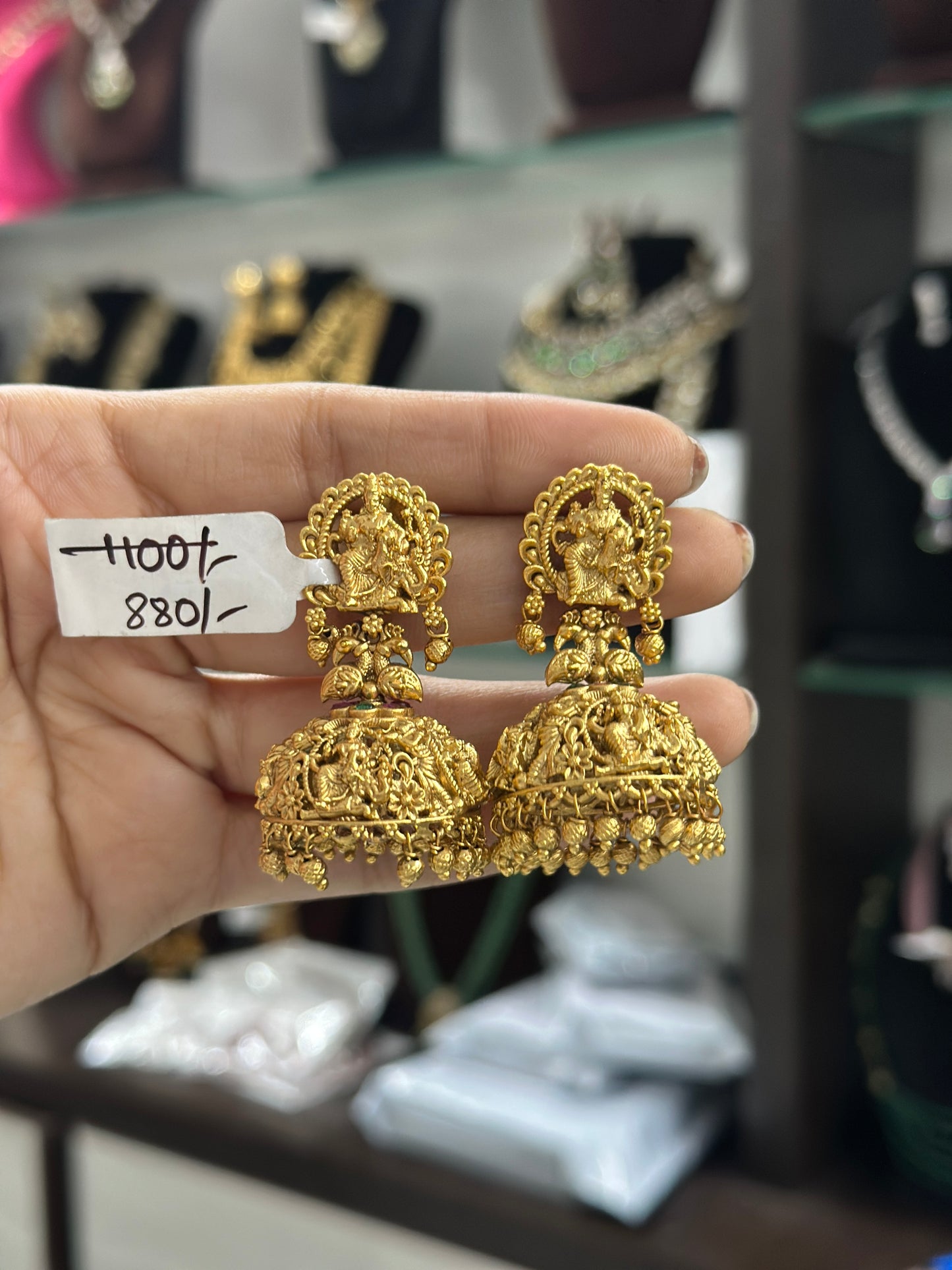 Earchains with jhumkas 36886