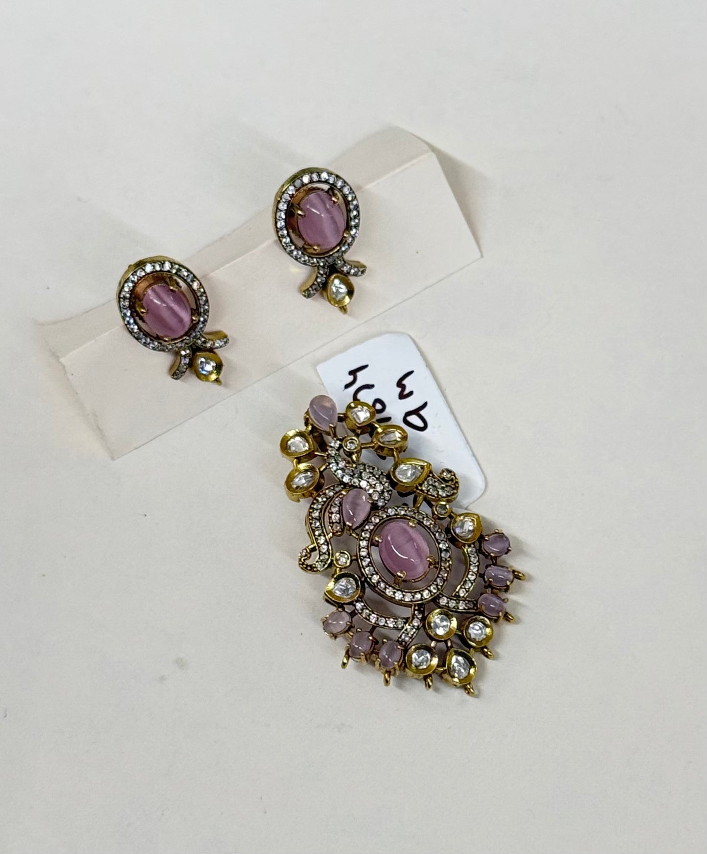 Victorian Pendant Set pink