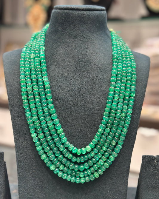 5 layers pumpkin beads