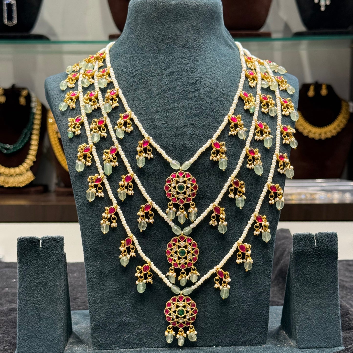 40351 3 Layered Jadau Sathlada
