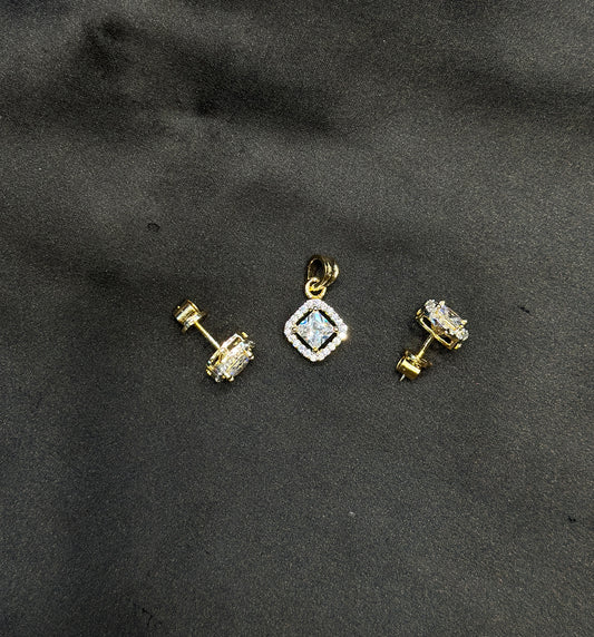 35027 Square pendant set