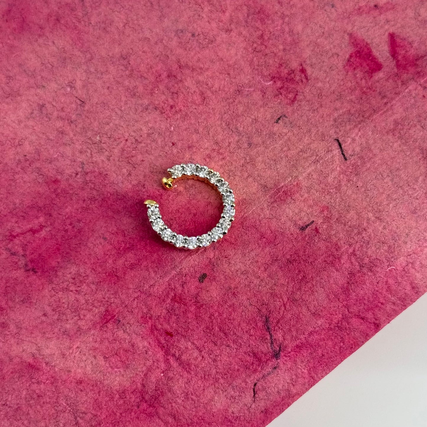 Smallest diamond replica pressing nose pin