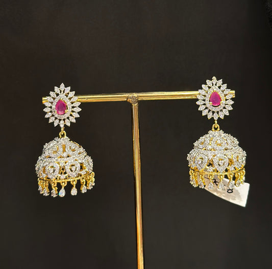 37824 GJ jhumki ruby