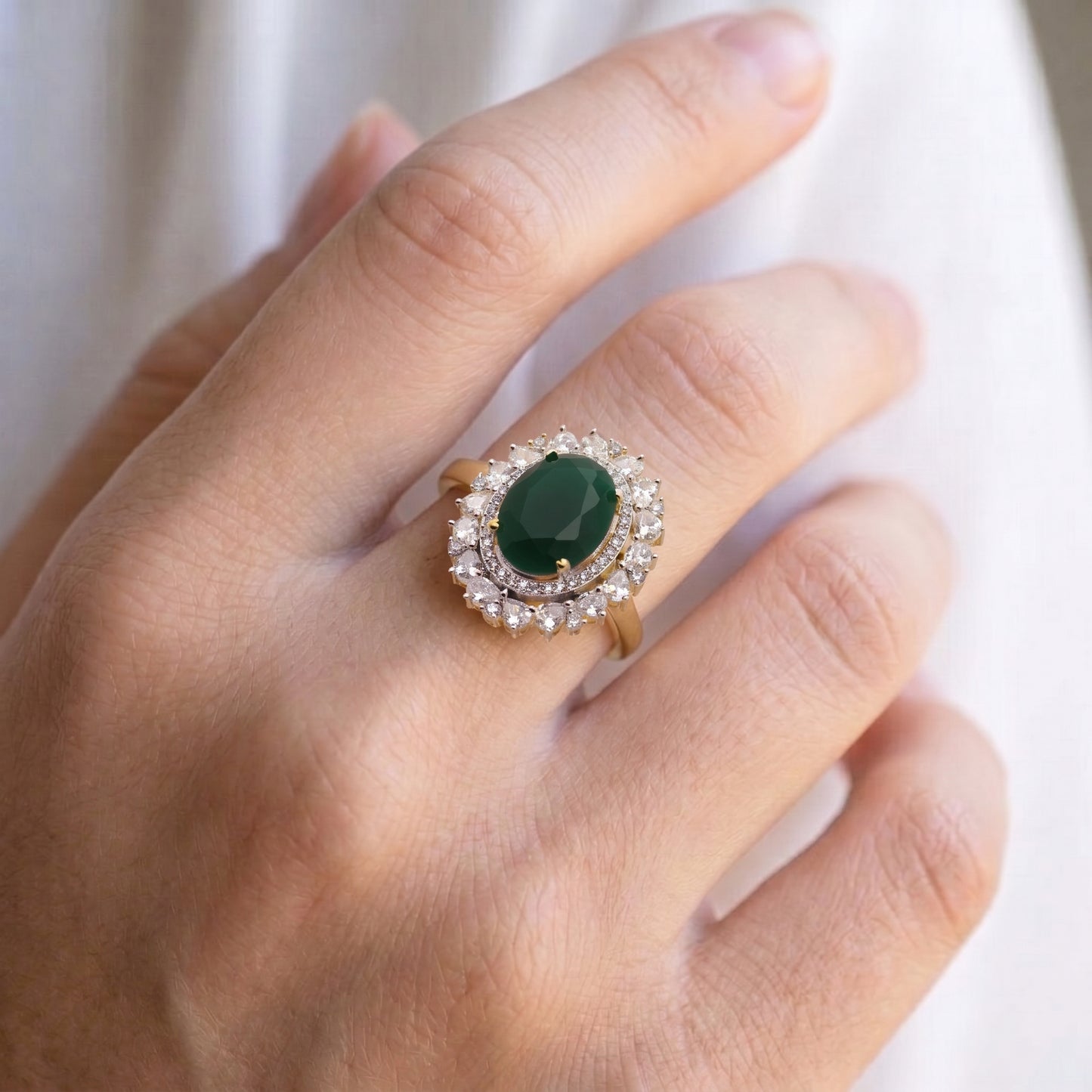 41733 GJ Big Finger Ring Red