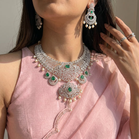 GJ Diamond Short Necklace Bridal