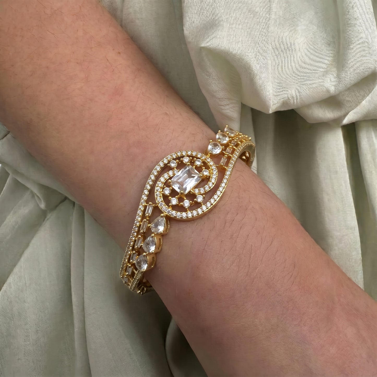 GJ full white bracelet