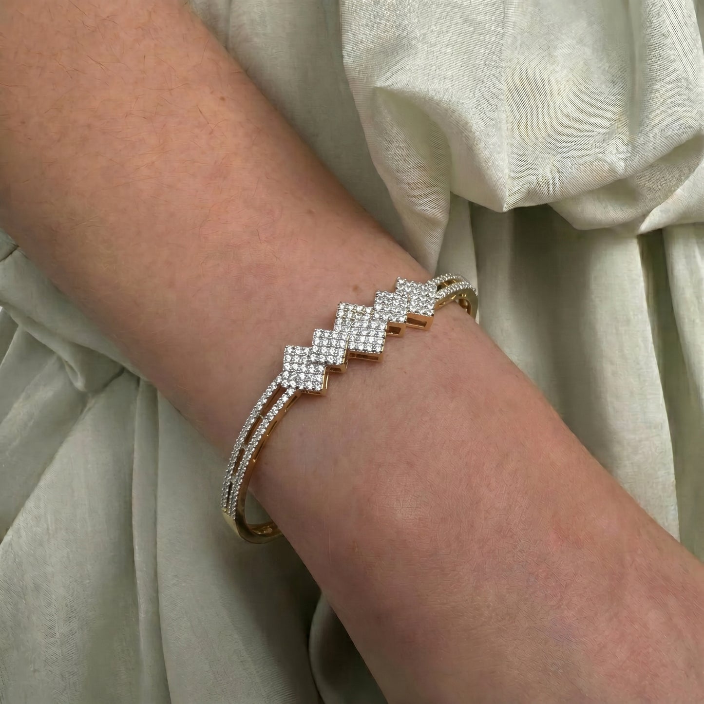 GJ square pattern bracelet