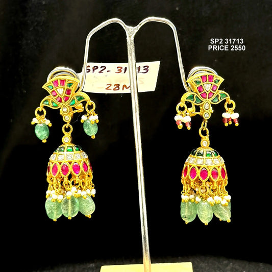 Jadau multicolor jhumki 31713