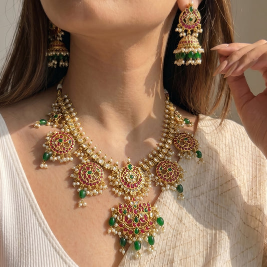 Guttapusalu Multi Short Necklace Set