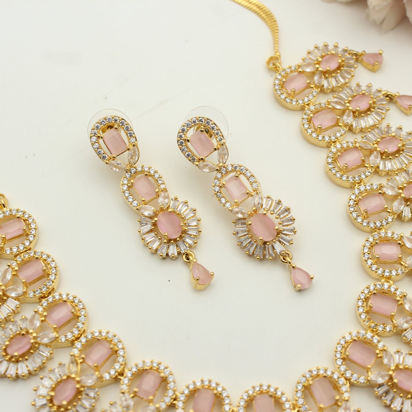 1865/1867  GP Baby Pink Necklace Set
