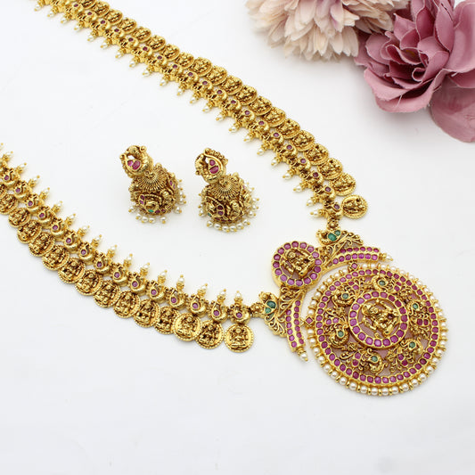 41701 Nakshi Laxmi Bottumala Long Necklace
