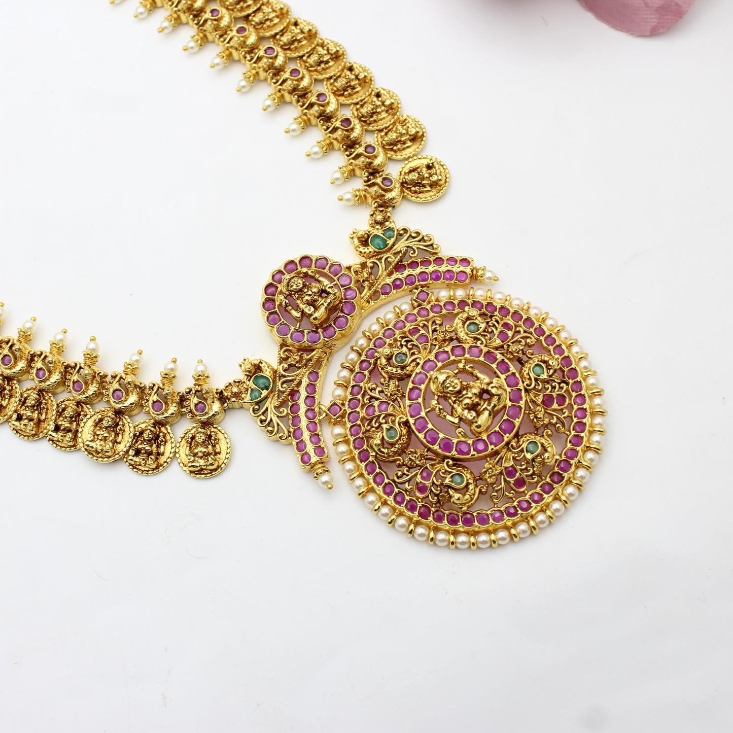 41701 Nakshi Laxmi Bottumala Long Necklace