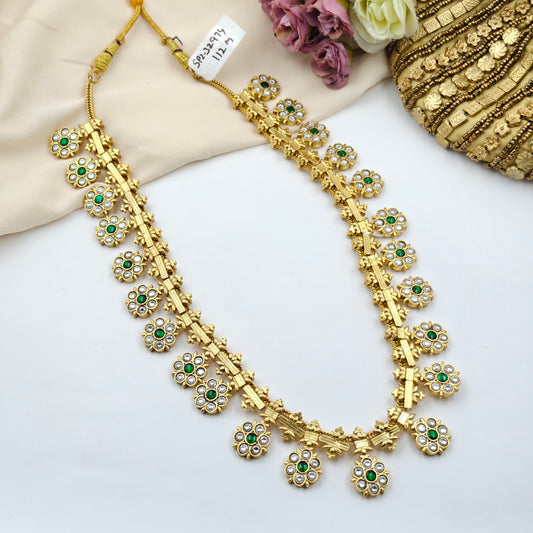 32974 Jadau bottumala long necklace