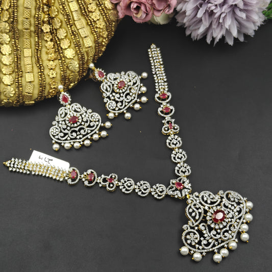 39507 GJ Ruby stone necklace