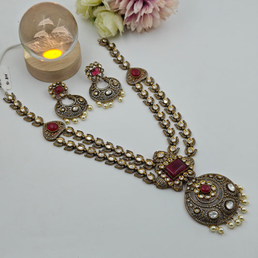 Mozanite 2 layers necklace