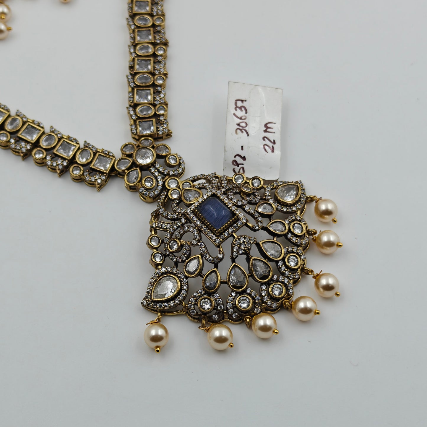 Victorian purple stone necklace