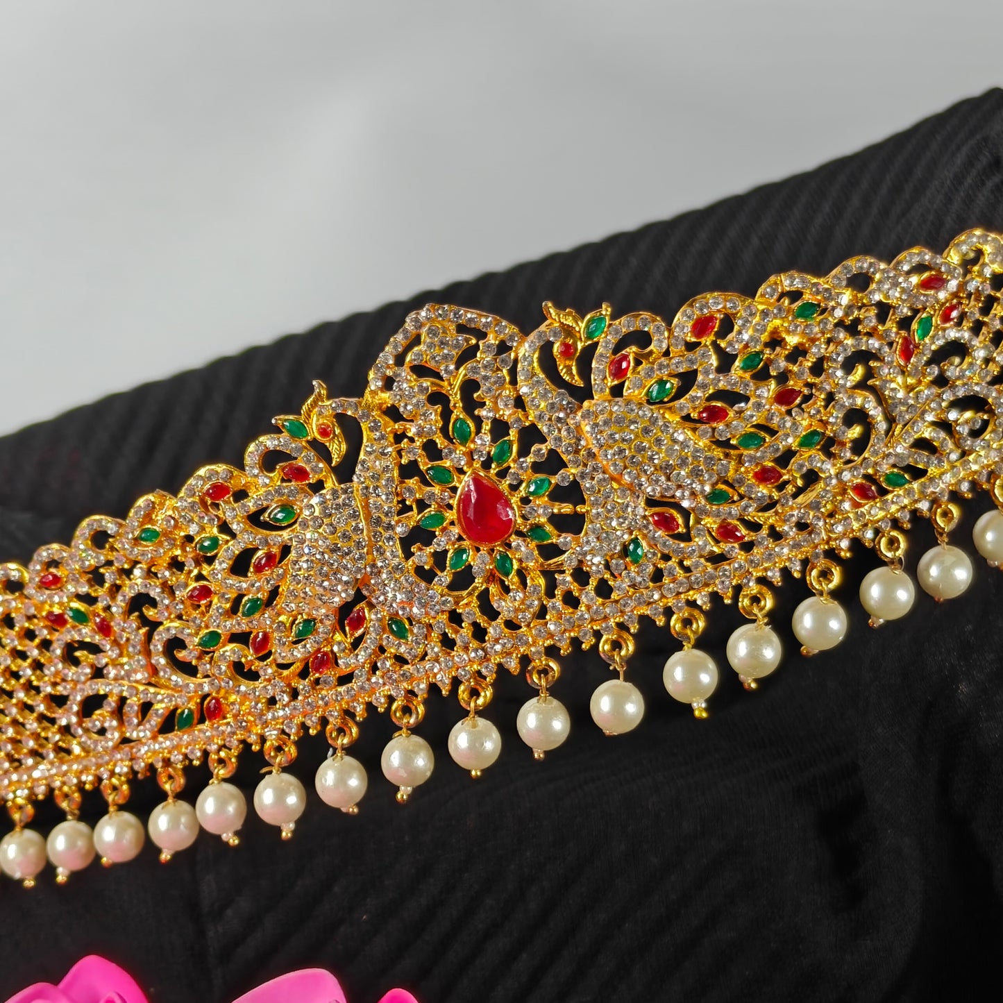 6644 Multi Colour Stone Vaddanam