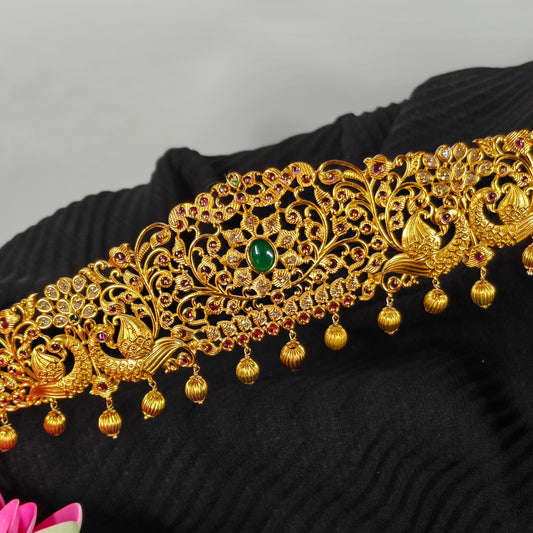 40118 Matte Double Peacock Vaddanam