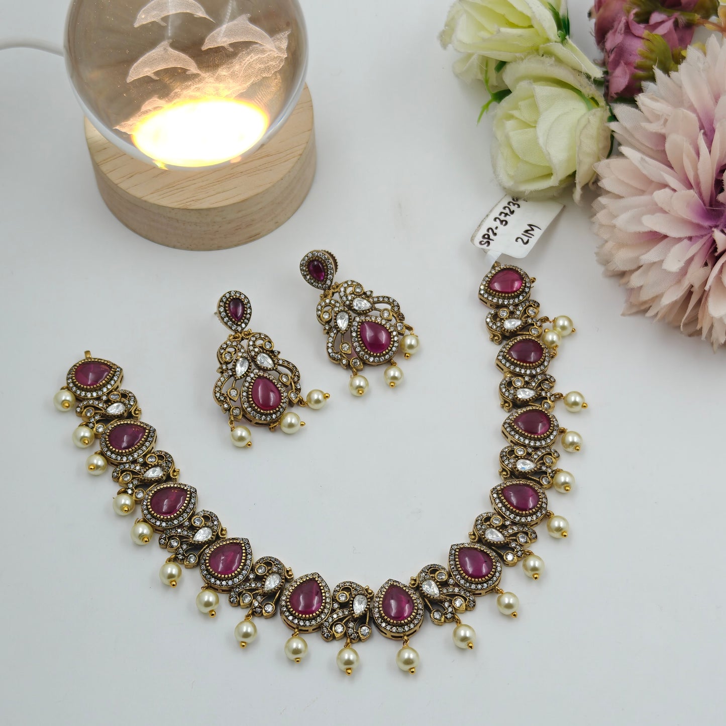 37239 / 37241 Victorian red short necklace