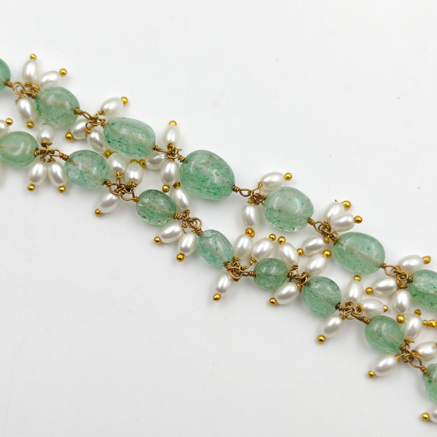 2 lines russian beads with locket