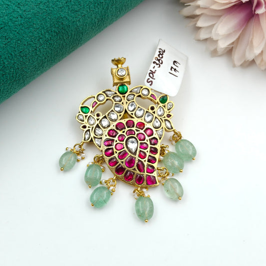 38002  Jadau Mango Pendent