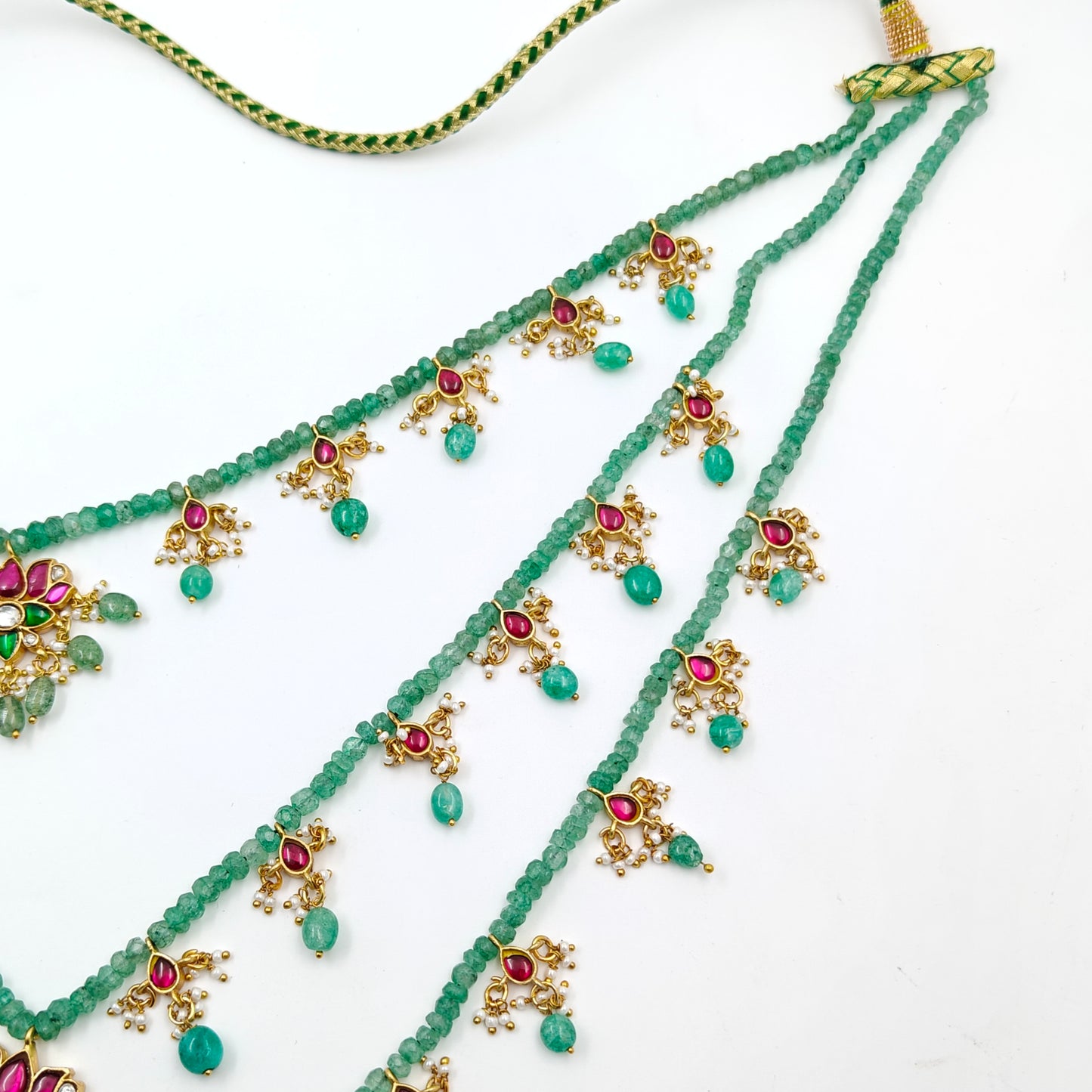 40365 : 3 Layers Jadau Lotus Satlada