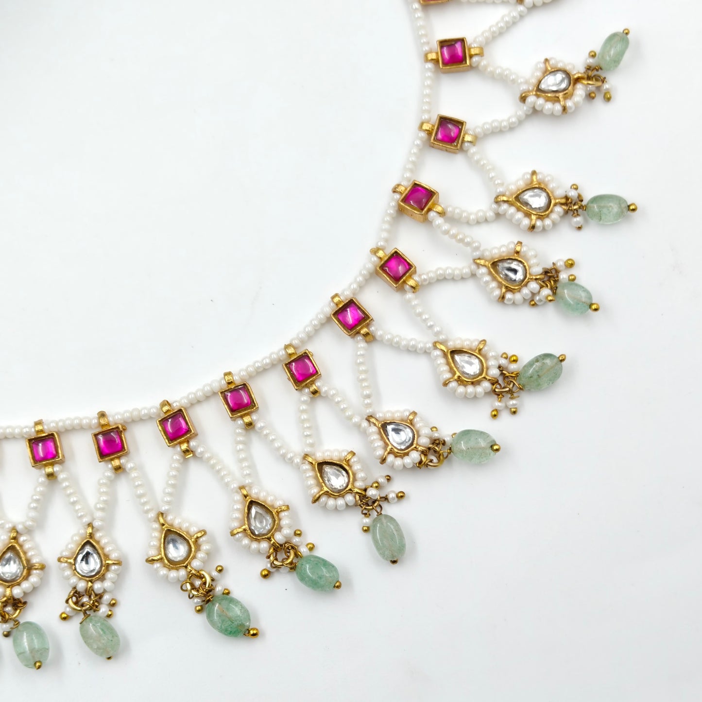 17551 Jadau Pota Necklace Set