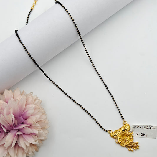 14237  Short 1 Line Mangal Sutra With Pendant