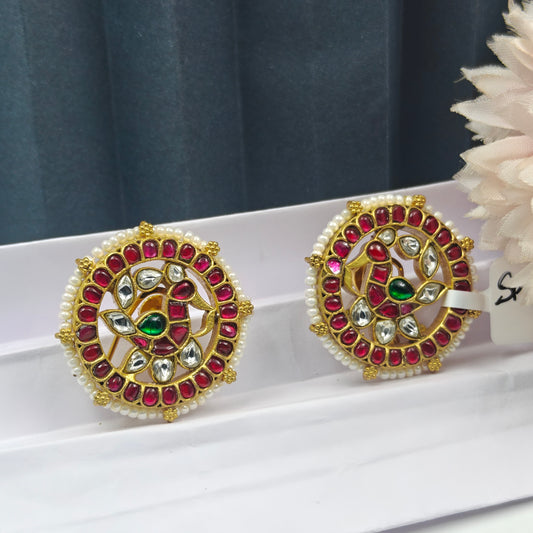 40521 Jadau Peacock Big Studs