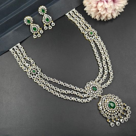 40485 GJ 3 Layers Neckset Green