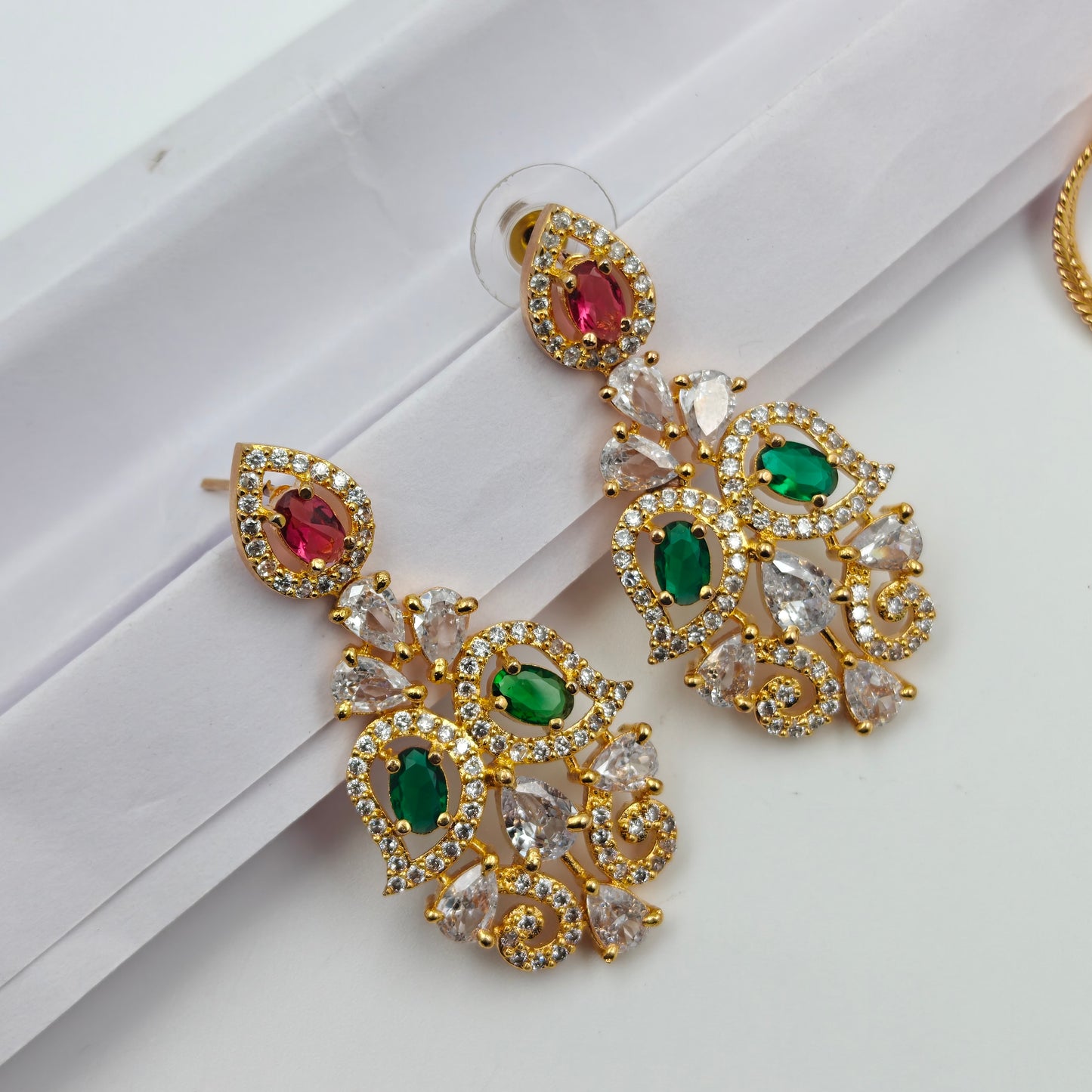 13389 GP Fancy Peacock Necklace Multi