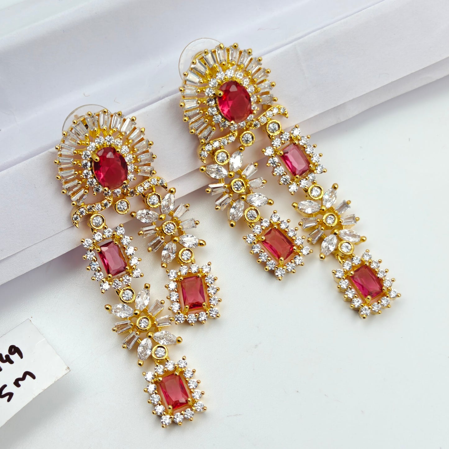 21949  GP 2 Layers Red Short Necklace