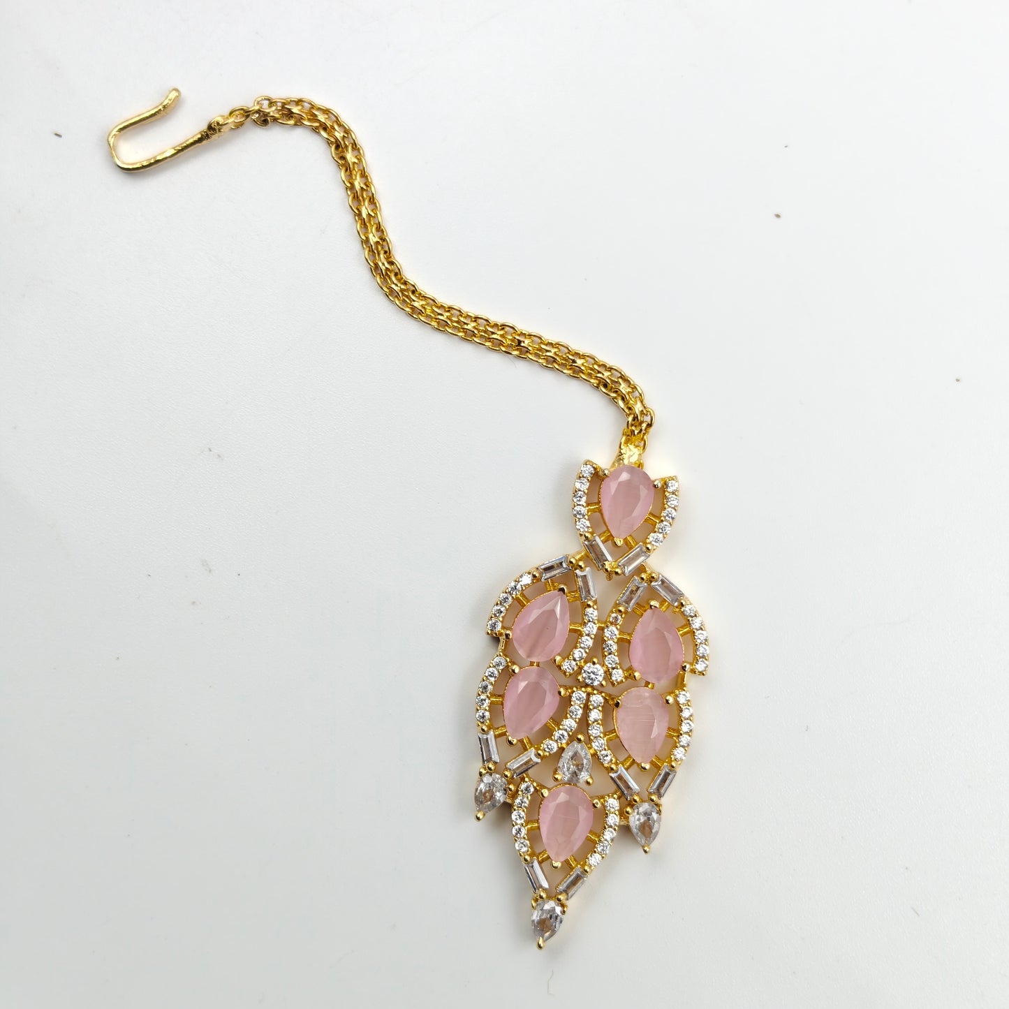 19176 GP Short Necklace Pink
