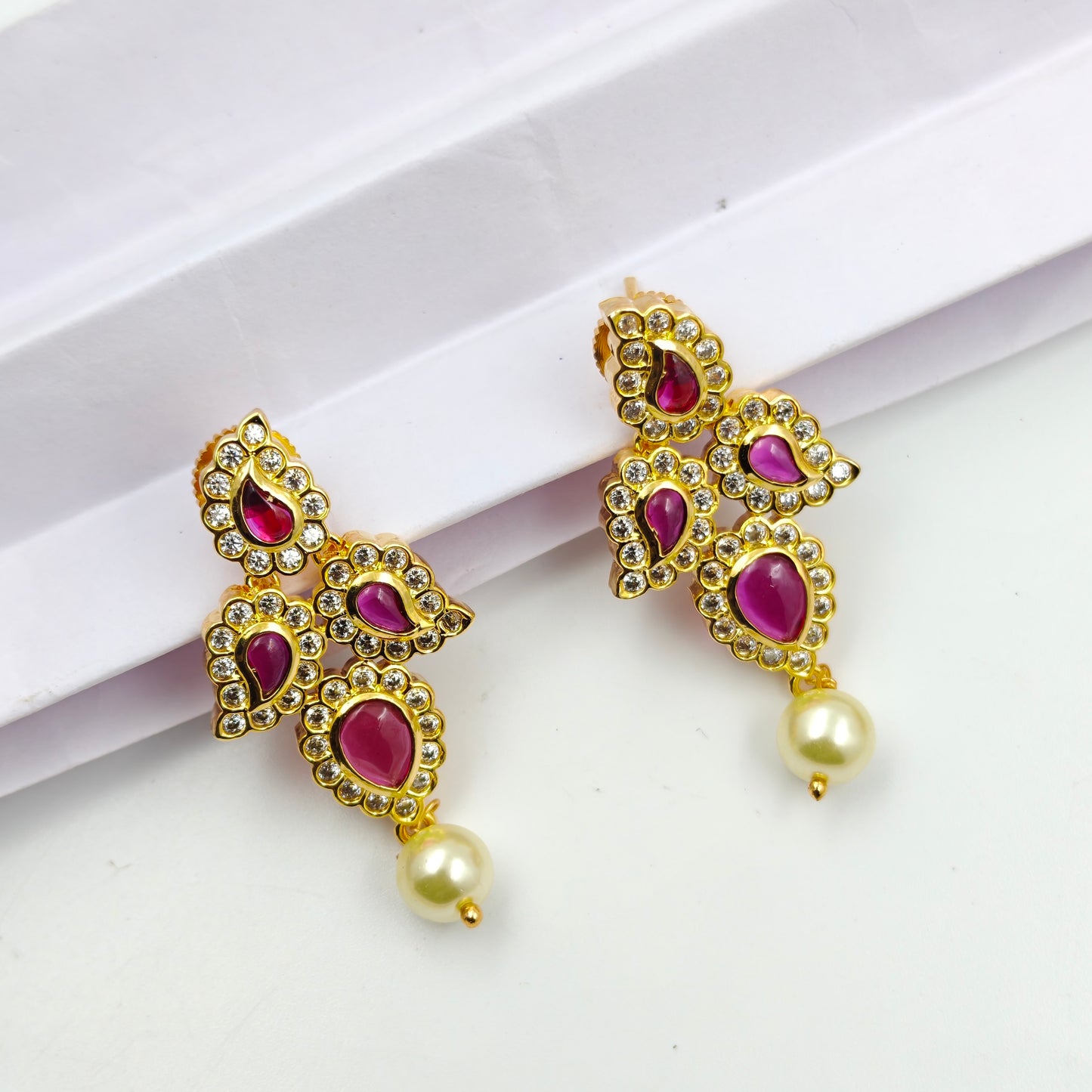 8561 Ruby Stone Necklace