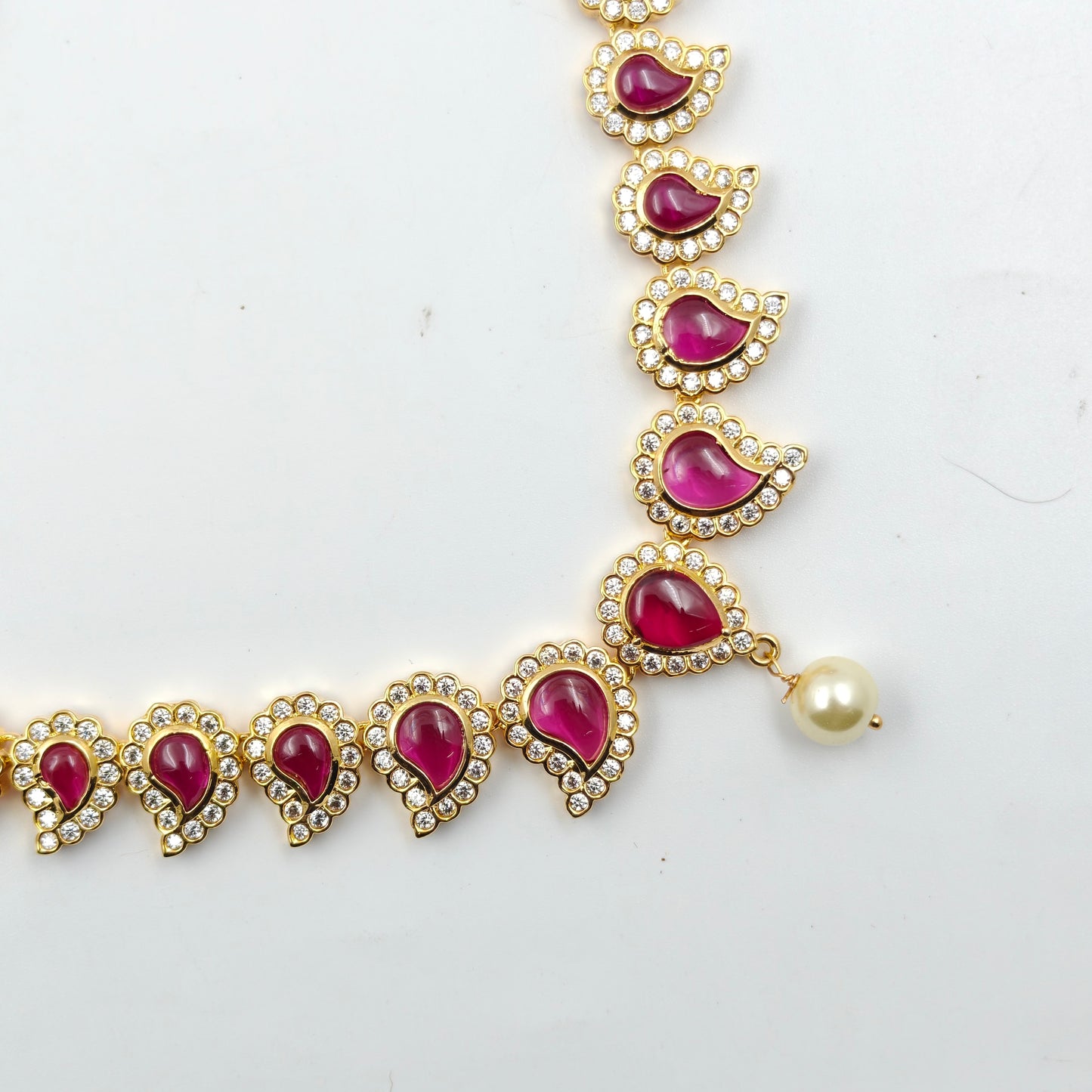 8561 Ruby Stone Necklace