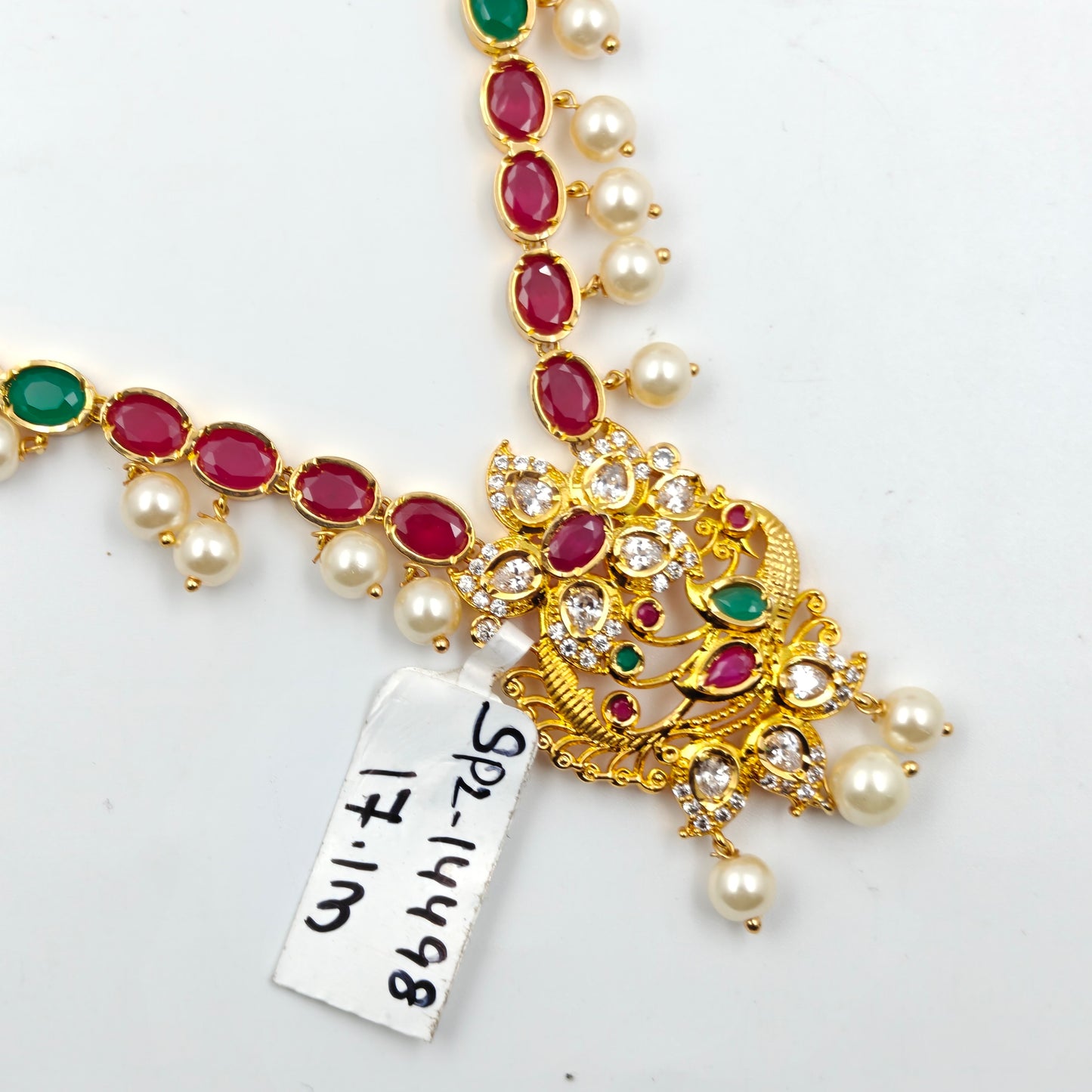 14498 CZ Multi Short Necklace