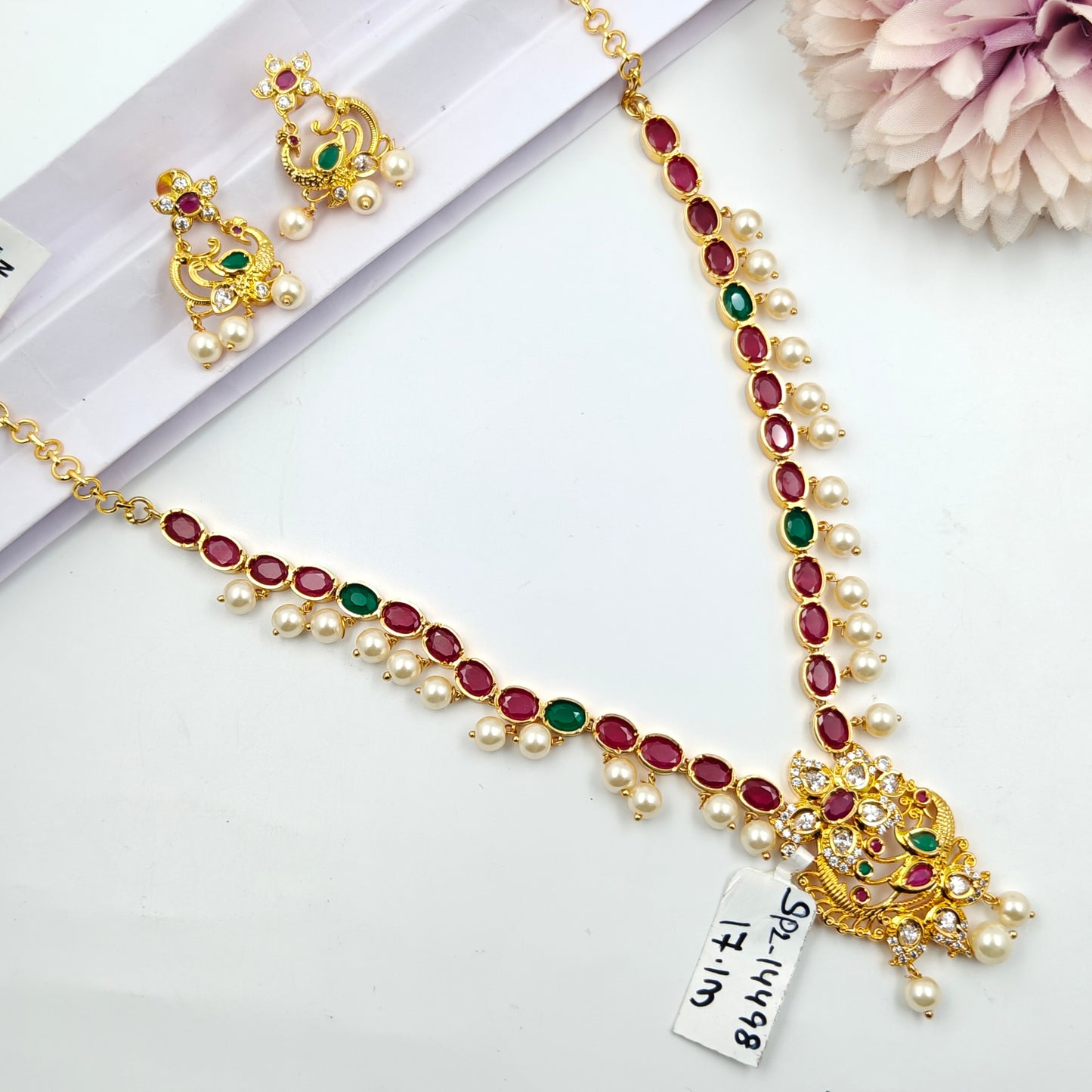 14498 CZ Multi Short Necklace