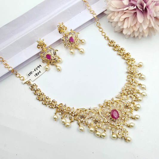 6299 CZ Short Necklace
