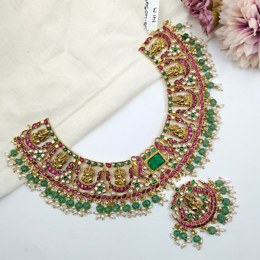 40549 Jadau Broad Necklace