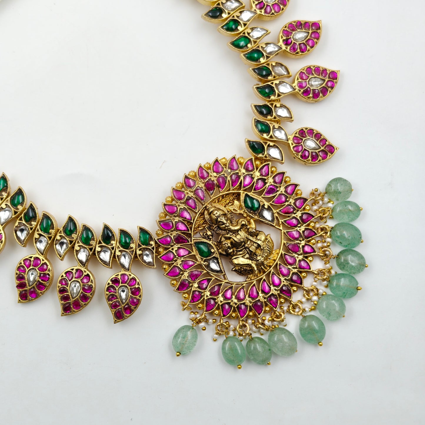 40548 Jadau Mango Necklace